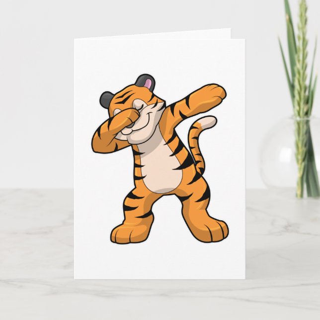 Tarjeta Tigre en el Dab de Baile Hip Hop (Anverso)