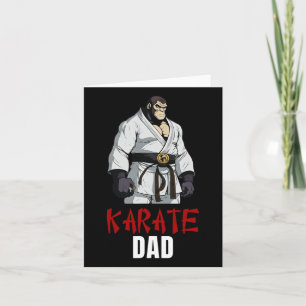 Tarjeta Tigre lindo Karate Papá - Gracioso Super D de Arte