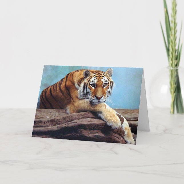 Tarjeta Tigre "pensando en ti" (Anverso)
