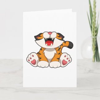 Tarjeta Tigre rugiente