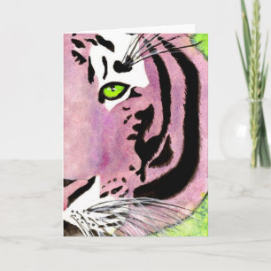 Tarjeta Tigre violeta Notecards