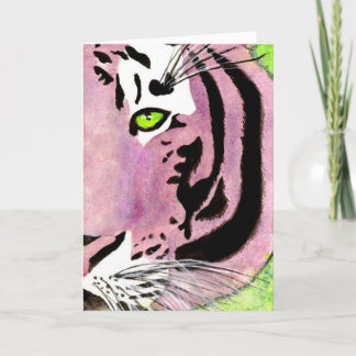 Tarjeta Tigre violeta Notecards