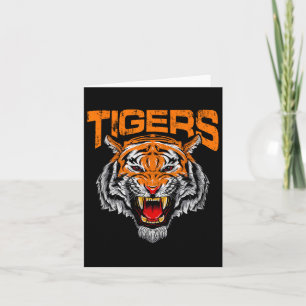 Tarjeta Tigres de la escuela de fútbol Día de juego pertur