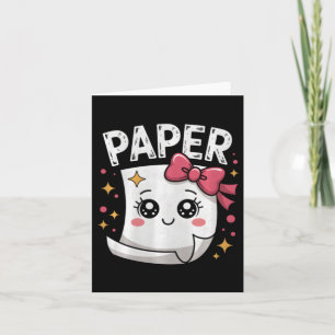 Tarjeta Tijeras de papel de Halloween Roca Papel