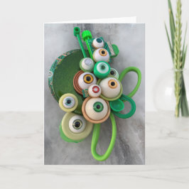 Tarjeta Tijeras verdes