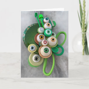 Tarjeta Tijeras verdes