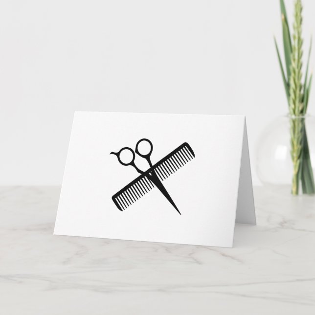 TARJETA TIJERAS Y PEINE (Anverso)