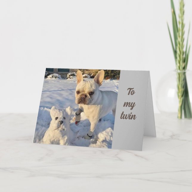 TARJETA TIME TO "CELEBRATE" YOU - "TWIN'S" CARD (Anverso)