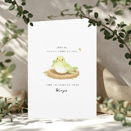 Tarjeta Time to Stretch Your Wings End of Chemo Card