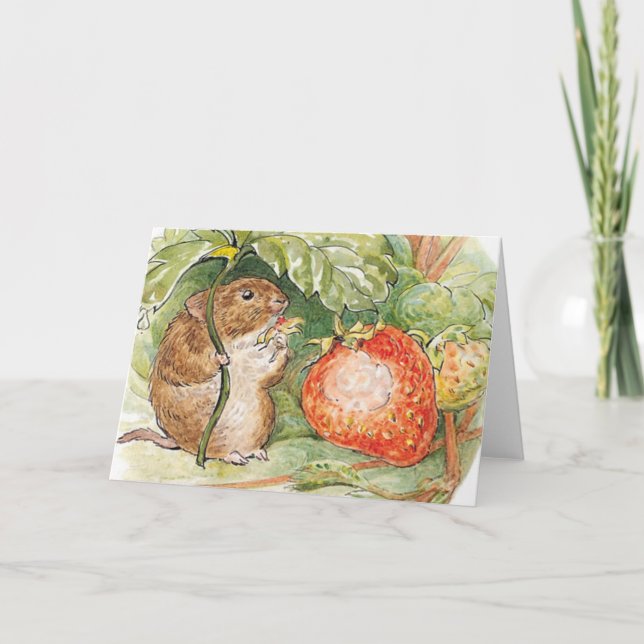 Tarjeta Timmy Willie Mouse - Beatrix Potter (Anverso)