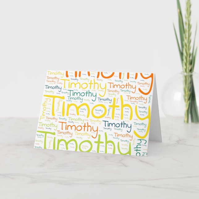 Tarjeta Timoteo (Anverso)