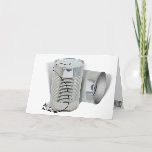 Tarjeta Tin Can Phone (¿Puedes oírme AHORA?) (Anverso)
