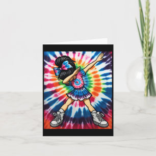 Tarjeta Tinte de Nudo Lindo Cheerleader de Dabbing Baile P
