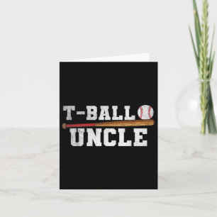 Tarjeta Tío de Teeball Vintage Funny Tee Ball