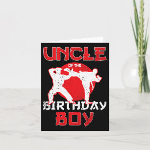 Tarjeta Tío Del Cumpleaños Karate Taekwondo Boy Martial