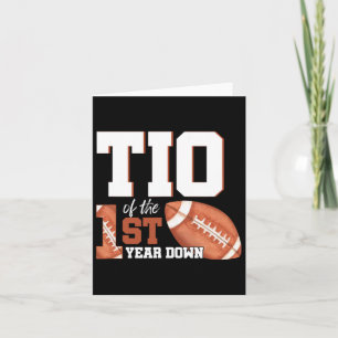 Tarjeta Tío Del Fútbol De Cumpleaños De Un Año De Edad Pri