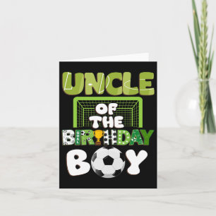 Tarjeta Tío Del Niño De Cumpleaños Familia De Fútbol Fiest