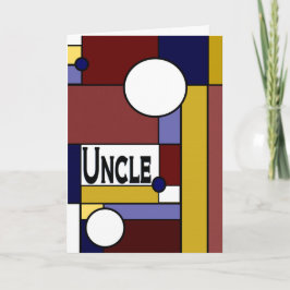 Tarjeta Tío - el día de padre feliz a la original
