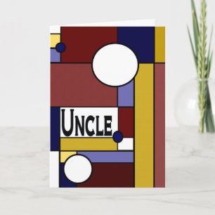 Tarjeta Tío - el día de padre feliz a la original