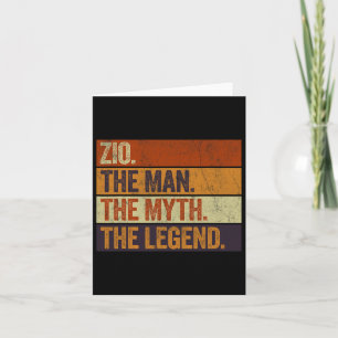 Tarjeta Tío El hombre El mito La leyenda Divertido Retro P