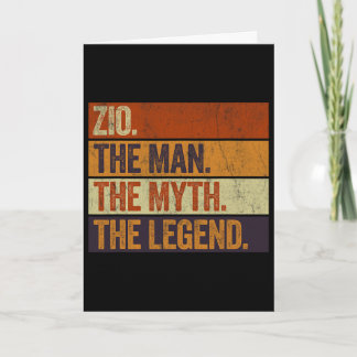 Tarjeta Tío El Hombre El Mito La Leyenda Divertido Retro P