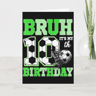 Tarjeta Tío Es Mi Fiesta de Cumpleaños de Fútbol Número 10