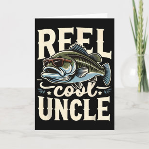 Tarjeta Tío genial divertido B pesca tío Día del padre