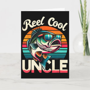 Tarjeta Tío Genial Divertido Tío B Pesca Día del Padre