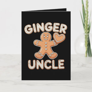 Tarjeta Tío Jengibre Pan de Jengibre Navidad Xmas Familia