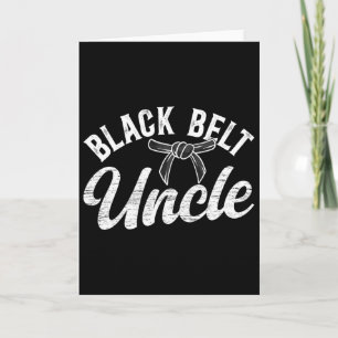 Tarjeta Tío Karate del Cinturón Negro Tío Karate