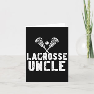 Tarjeta Tío Lacrosse De Un Jugador De Lacrosse Tío 1