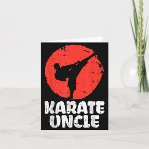 Tarjeta Tío luchador de karate artes marciales japoneses h