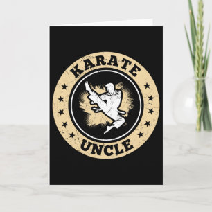 Tarjeta Tío luchador de karate luchador de karate