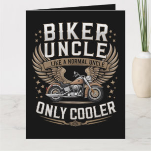 Tarjeta Tío Motociclista Día del Padre en Moto