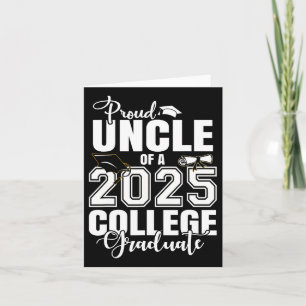 Tarjeta Tío Orgulloso De Un Graduado Universitario 2025 Gr