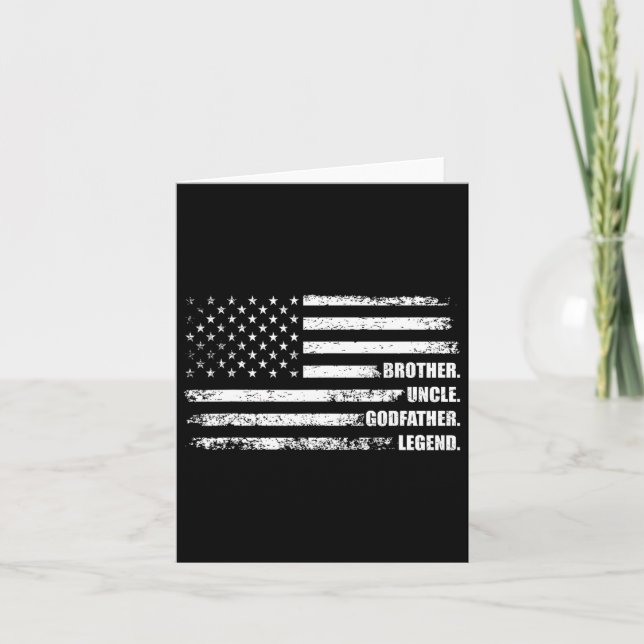 Tarjeta Tío padrino Leyenda Diversión Mejor Tío Gracioso (Anverso)