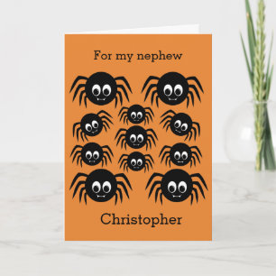 Tarjeta Tío Personalizado Feliz Halloween Sobrino