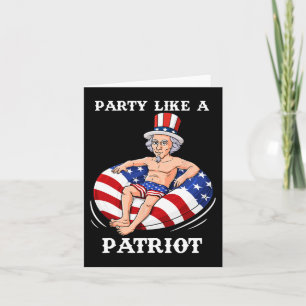 Tarjeta Tío Sam 4 de julio de USA Patriota Diversión 