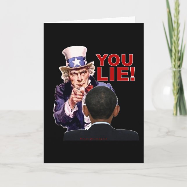 Tarjeta Tío Sam usted miente (Anverso)