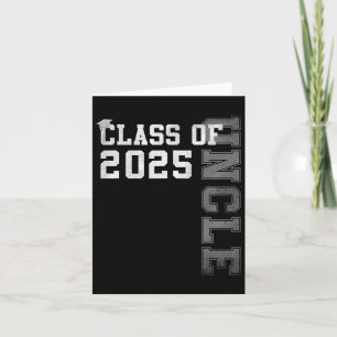 Tarjeta Tío Senior 2025 Orgulloso Tío De Una Clase De 2025