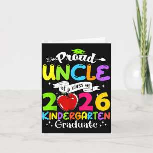 Tarjeta Tío súper orgulloso de la familia increíble gradua