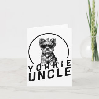Tarjeta Tío Terrier de Yorkshire Regalos Perros Graciosos