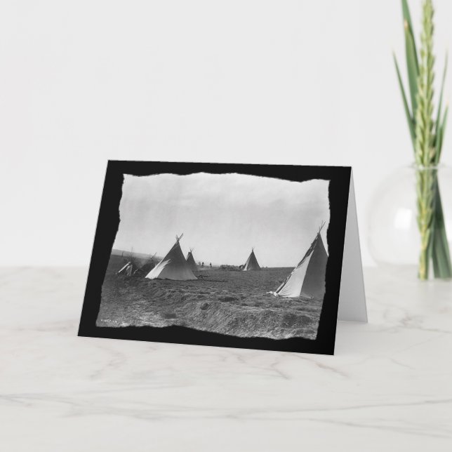 Tarjeta Tipis de Apache Nativo Vintage (Anverso)