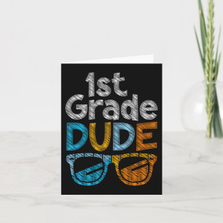 Tarjeta Tipo de 1er Grado De Vuelta Al Colegio Estudiante