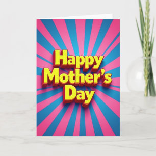 Tarjeta tipo Día de las Madres Radiante