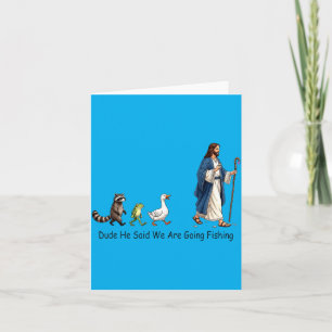 Tarjeta Tipo Él dijo que vamos a pescar seguidor de Jesús