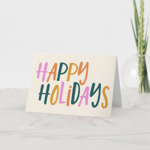 Tarjeta Tipografía Colorida Personalizada de Mensaje de Fi