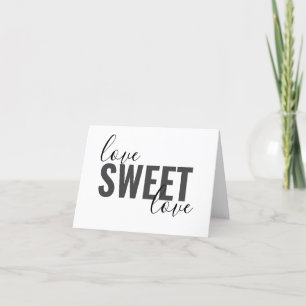Tarjeta Tipografía de AMOR DULCE DE bonito