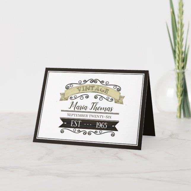 Tarjeta Tipografía De Cumpleaños Divertida A La Perfección (Anverso)