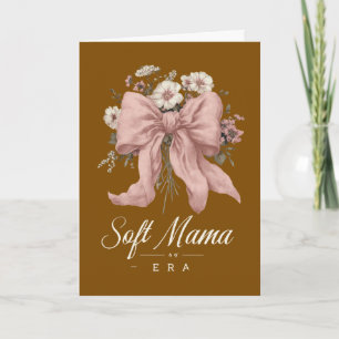 Tarjeta Tipografía de guión de Mamá Suave Grandmillennial 